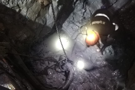 Solidpump в подземной шахте